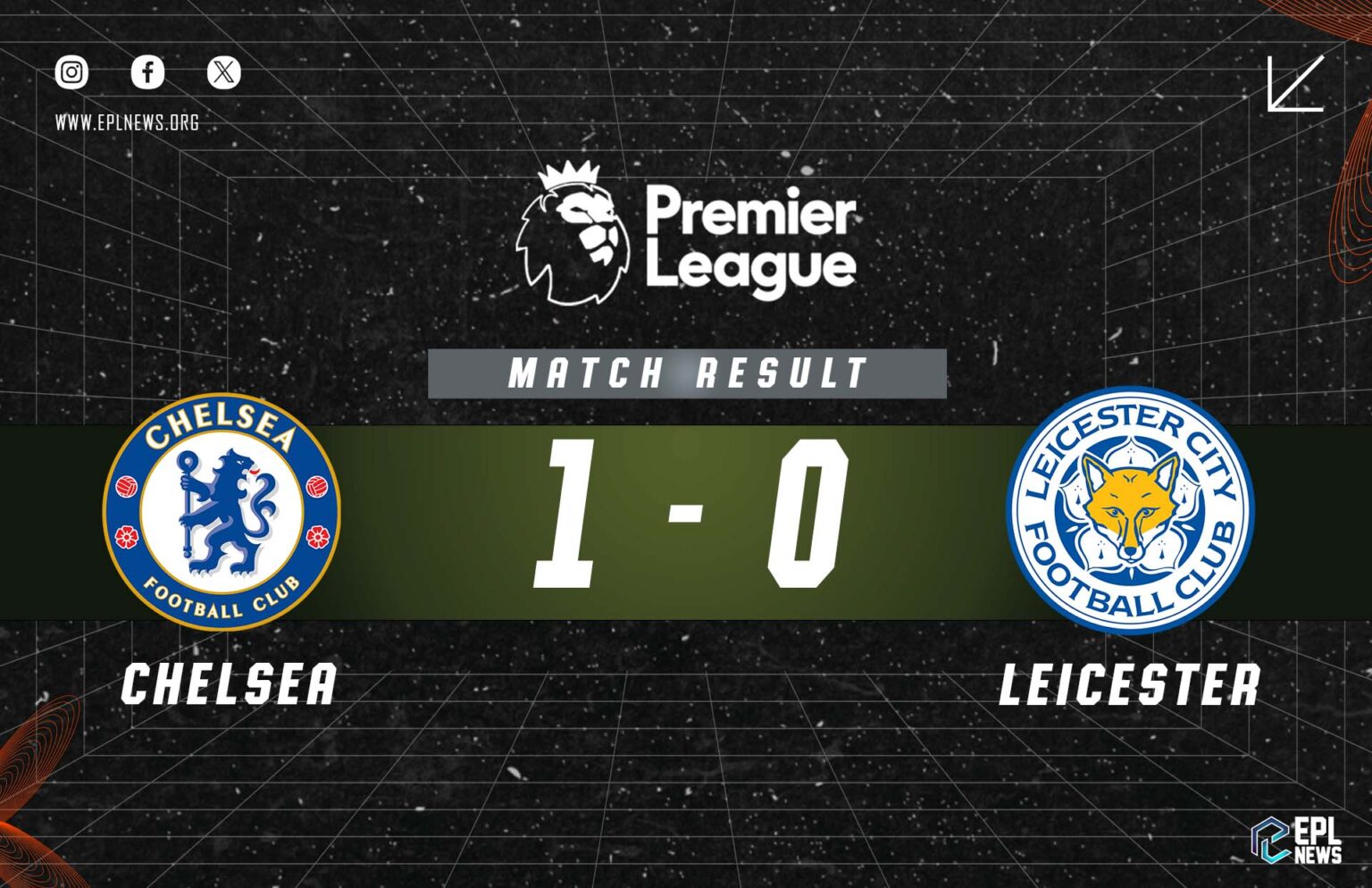 Laporan Chelsea lwn Leicester City 1-0