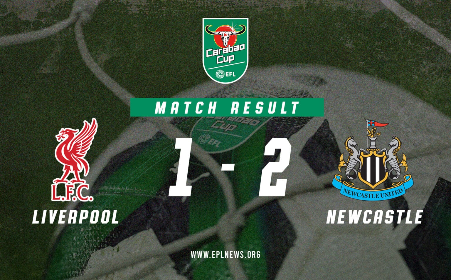 Laporan Piala EFL Liverpool lwn Newcastle 1-2