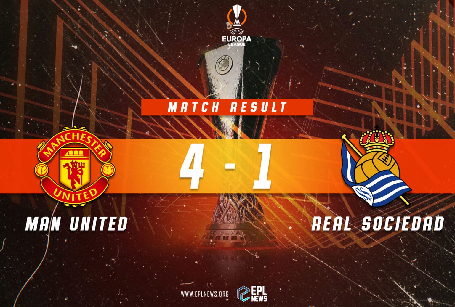 Laporan Manchester United lwn Real Sociedad 4-1