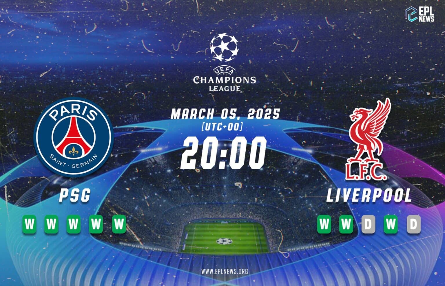 Pratonton PSG lwn Liverpool