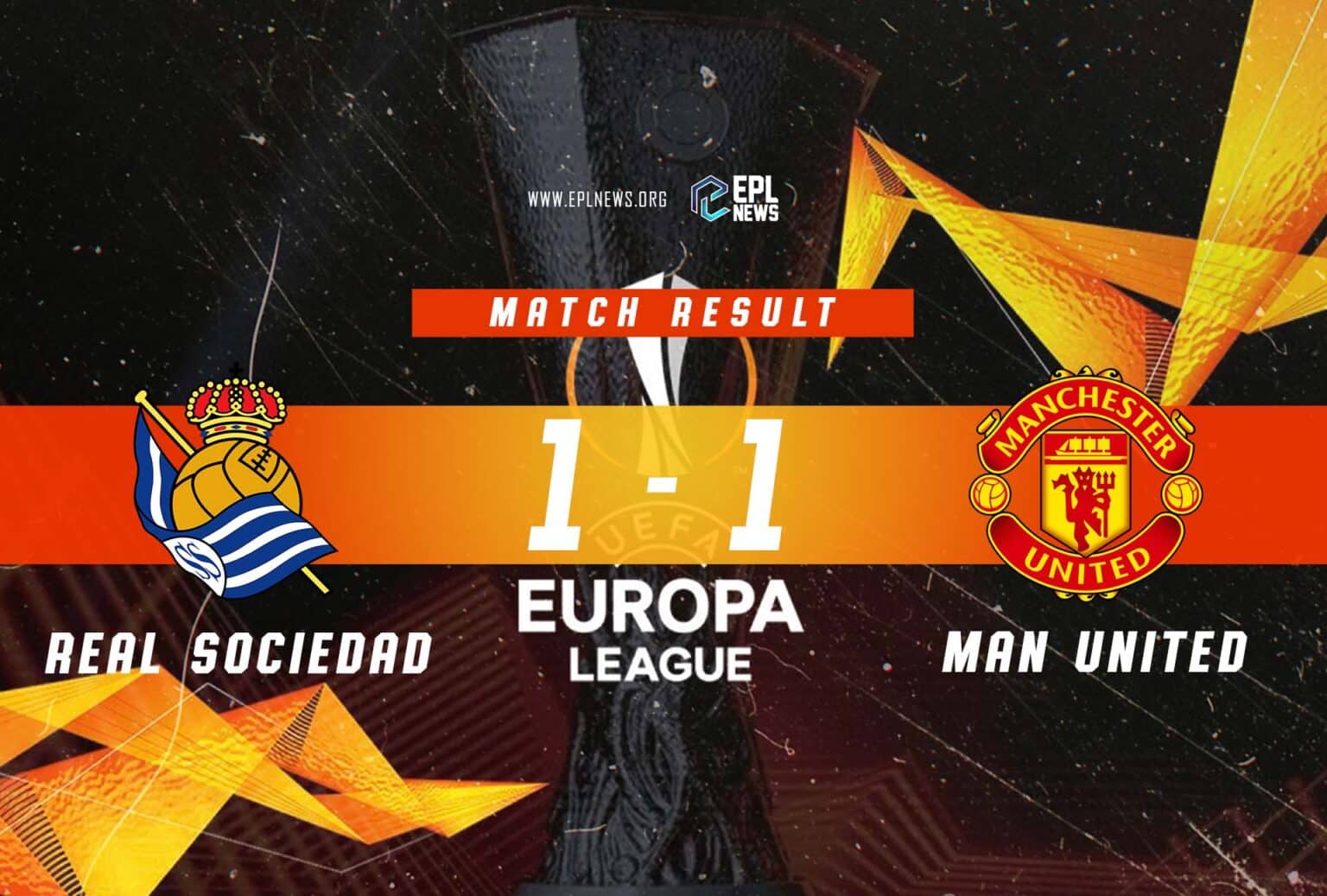 Laporan Real Sociedad lwn Manchester United 1-1