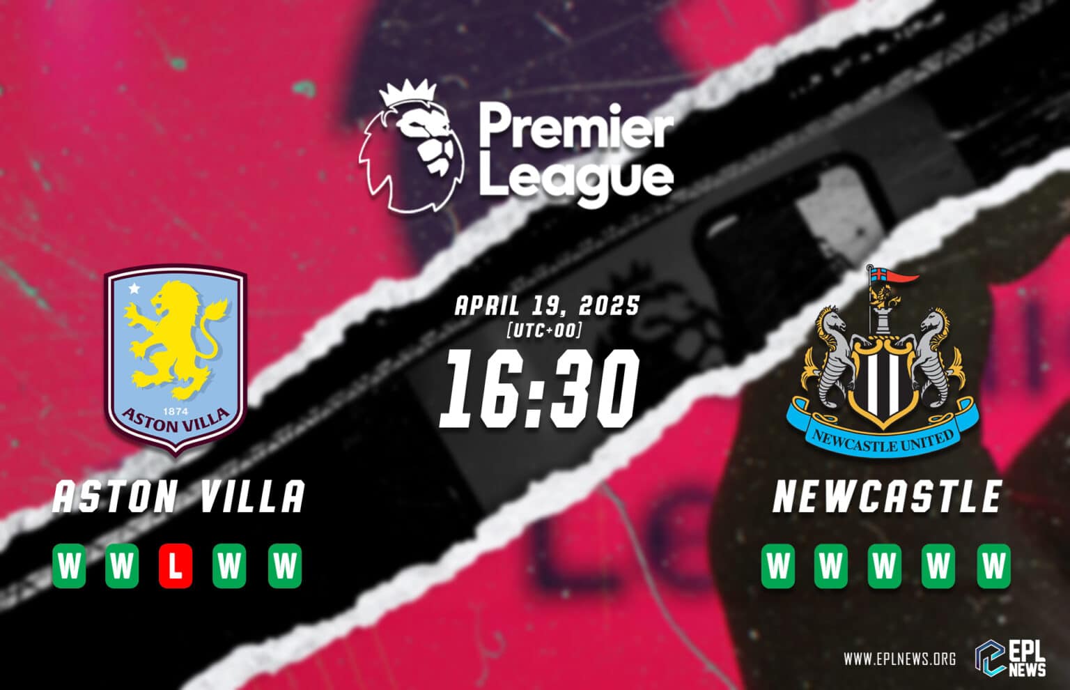 Aston Villa lwn Newcastle Pratonton
