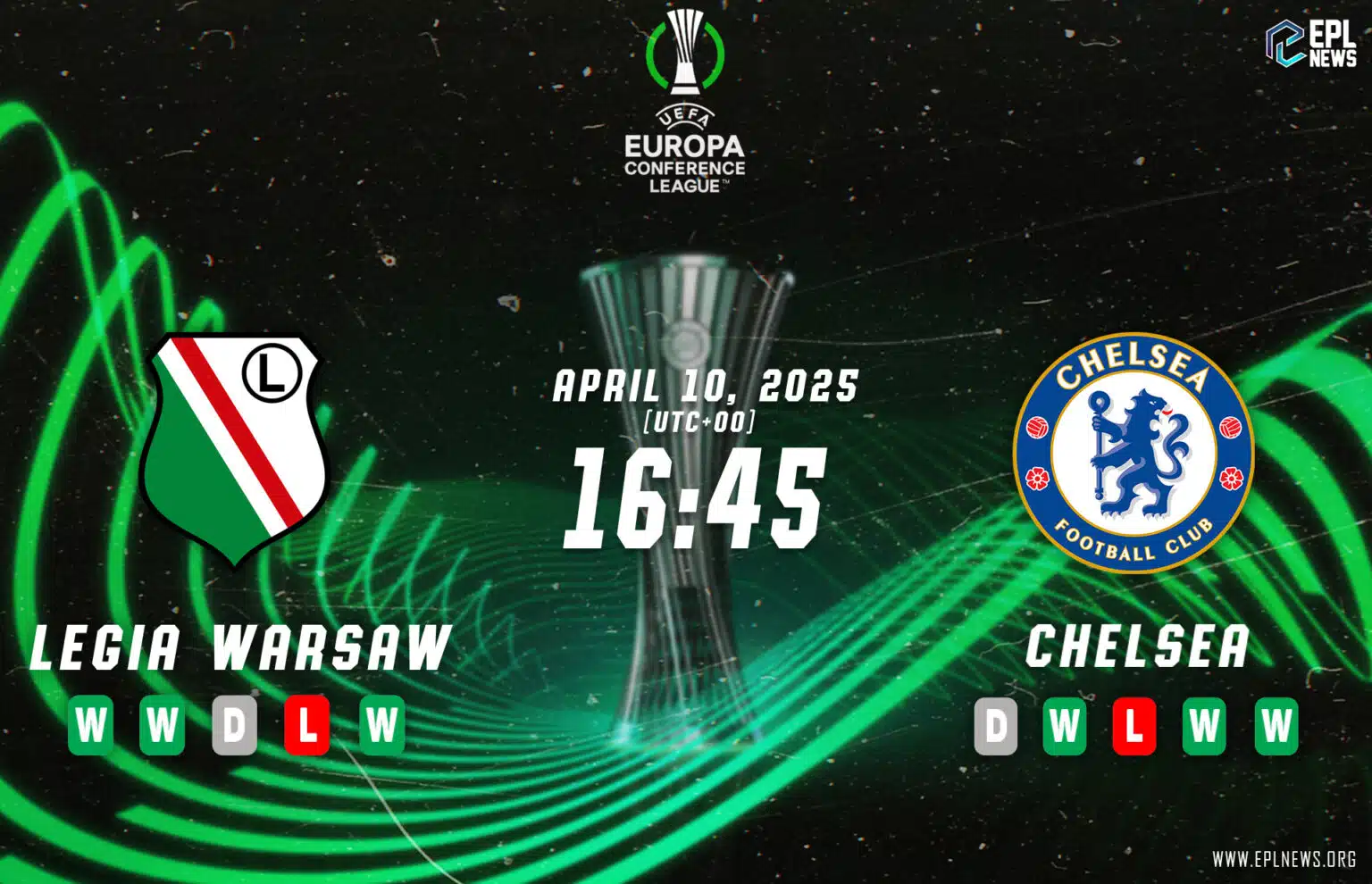 Pratonton Legia Warsaw lwn Chelsea