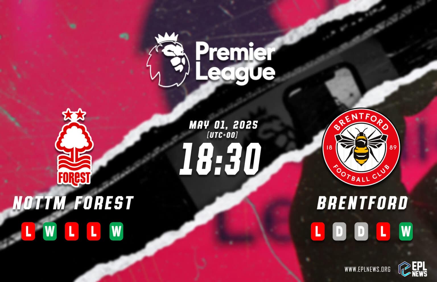 Pratonton Nottingham Forest lwn Brentford