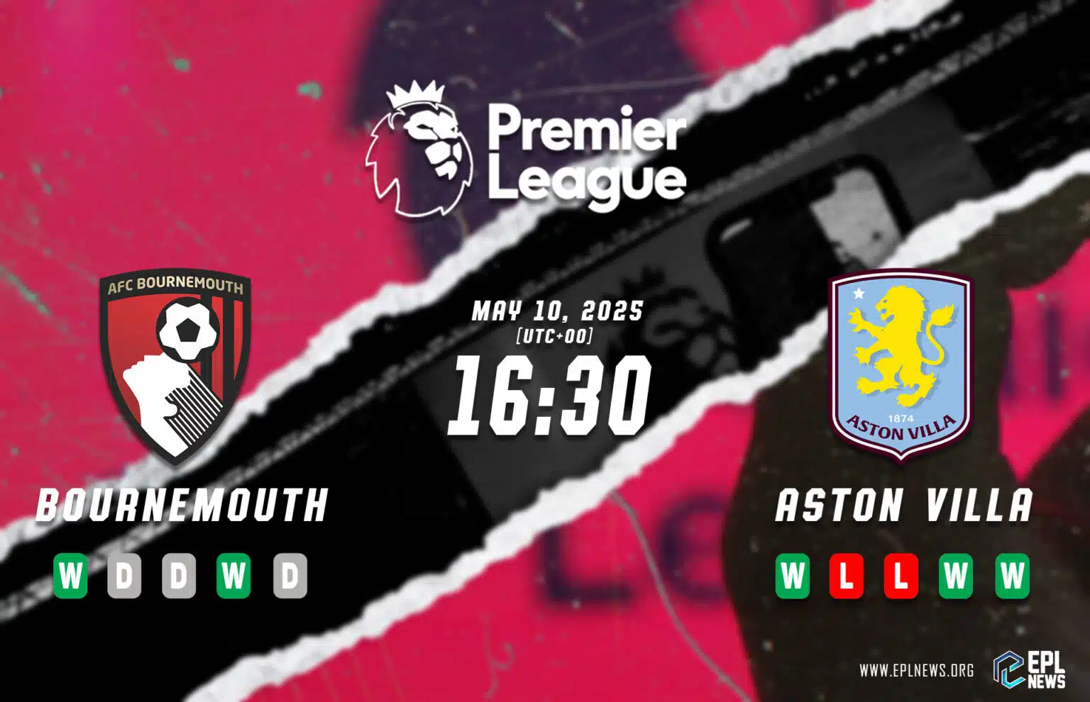 Bournemouth lwn Aston Villa Pratonton