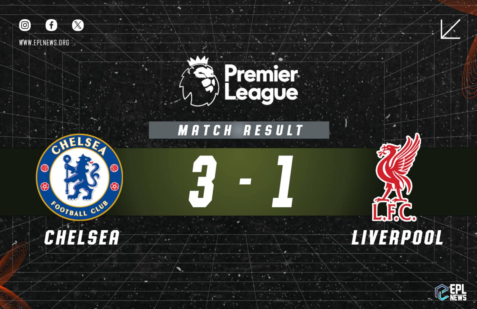Laporan Chelsea lwn Liverpool 3-1