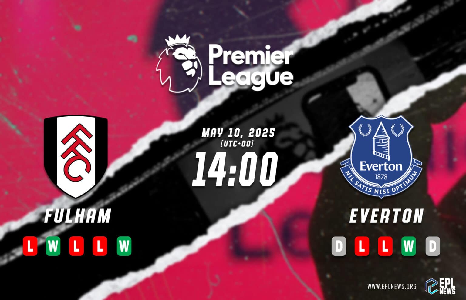 Pratonton Fulham lwn Everton