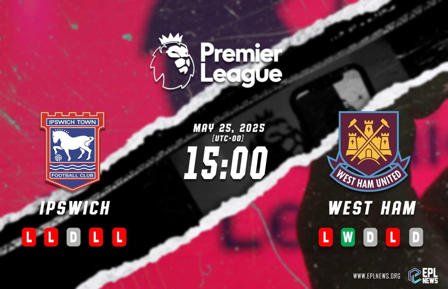 Pratonton Ipswich lwn West Ham