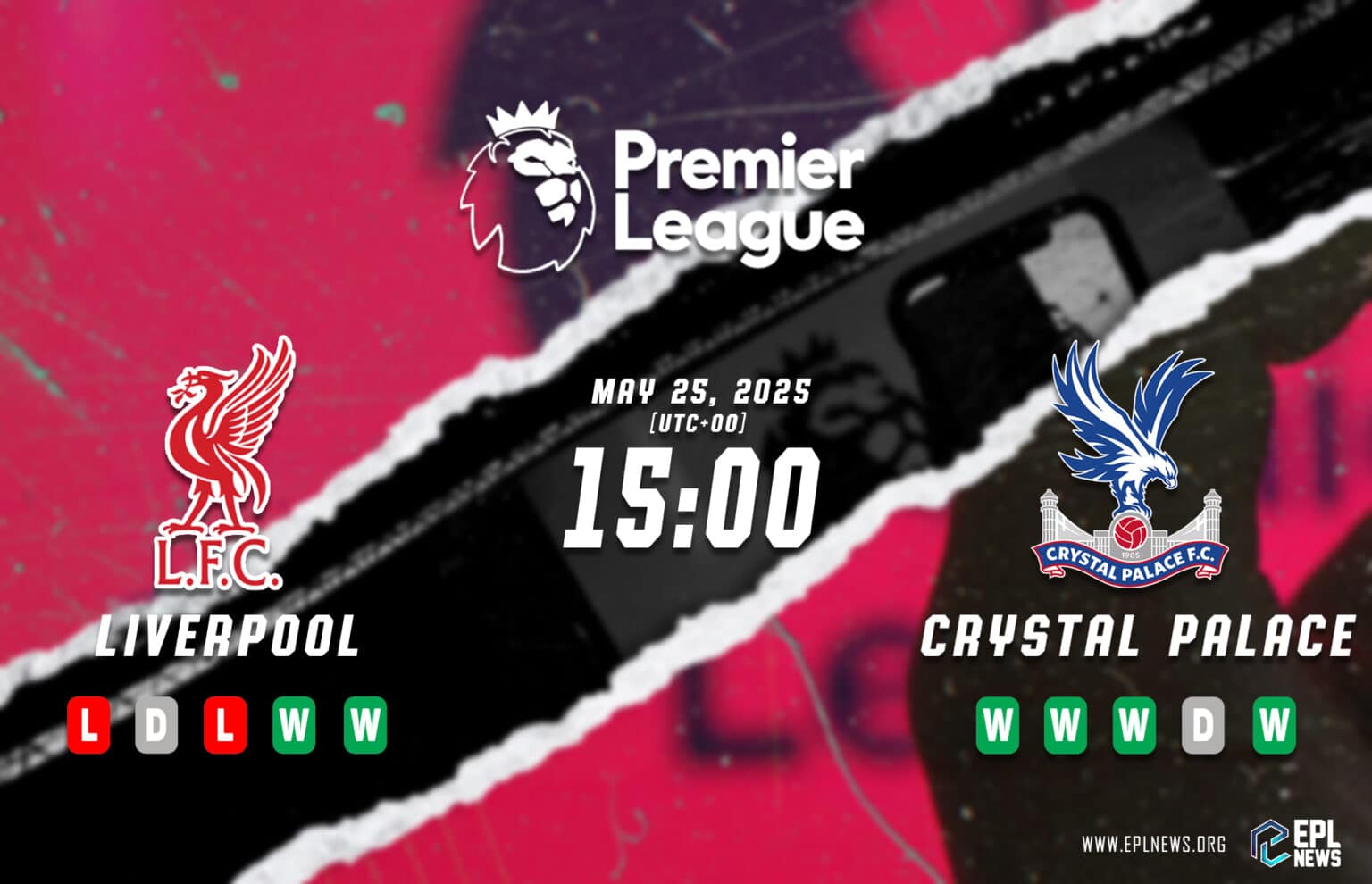 Pratonton Liverpool lwn Crystal Palace