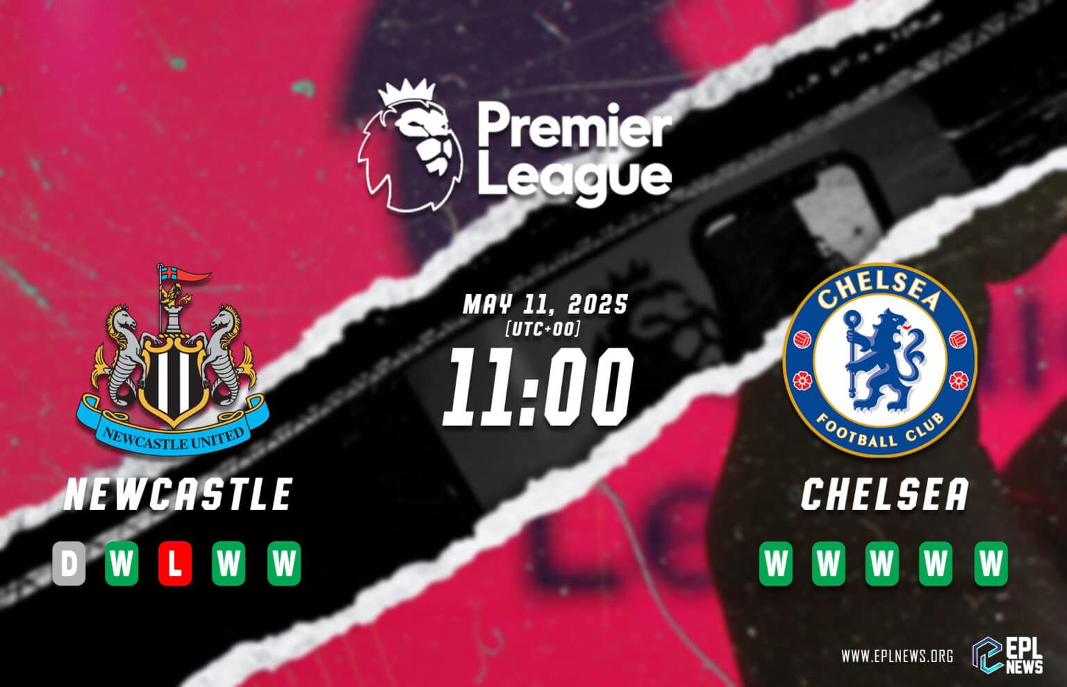 Pratonton Newcastle lwn Chelsea