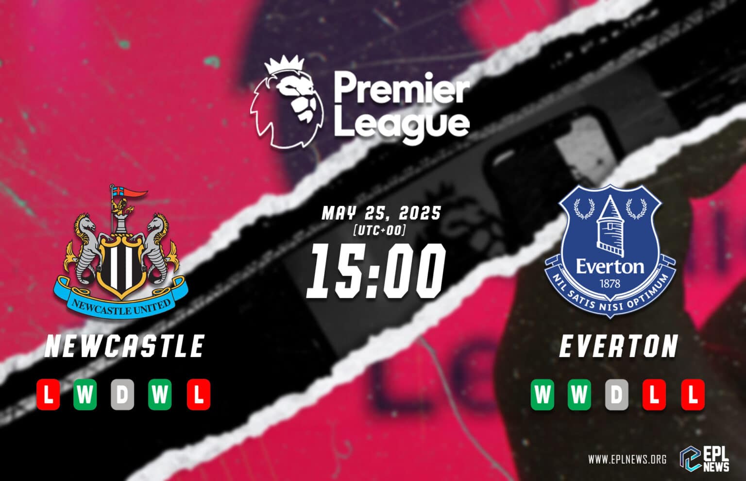 Pratonton Newcastle vs Everton