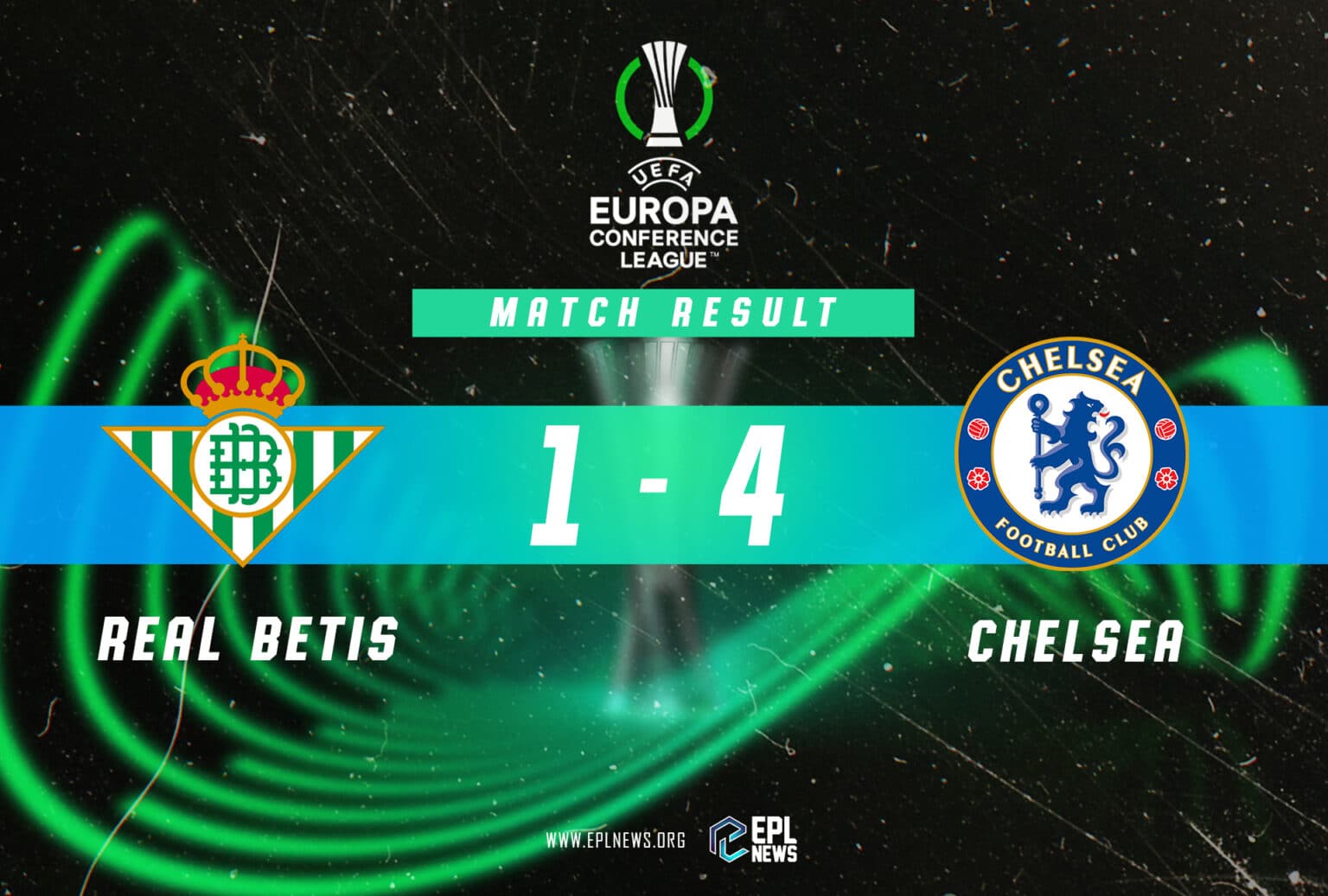 Laporan Akhir Liga Persidangan Real Betis lwn Chelsea 1-4