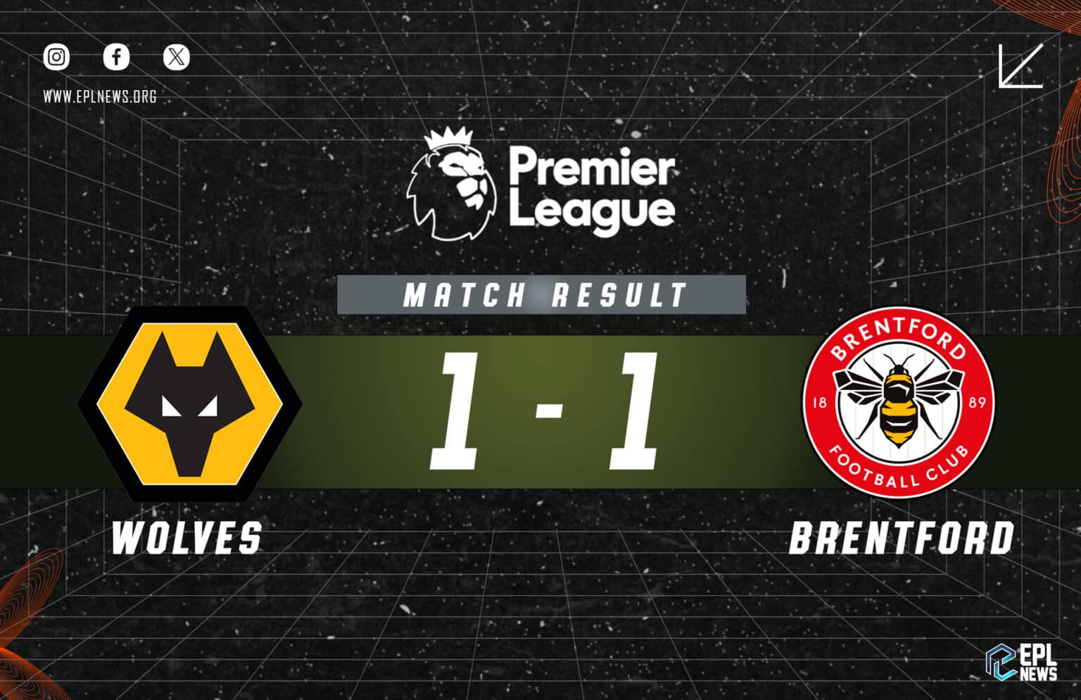 Laporan Wolves vs Brentford 1-1