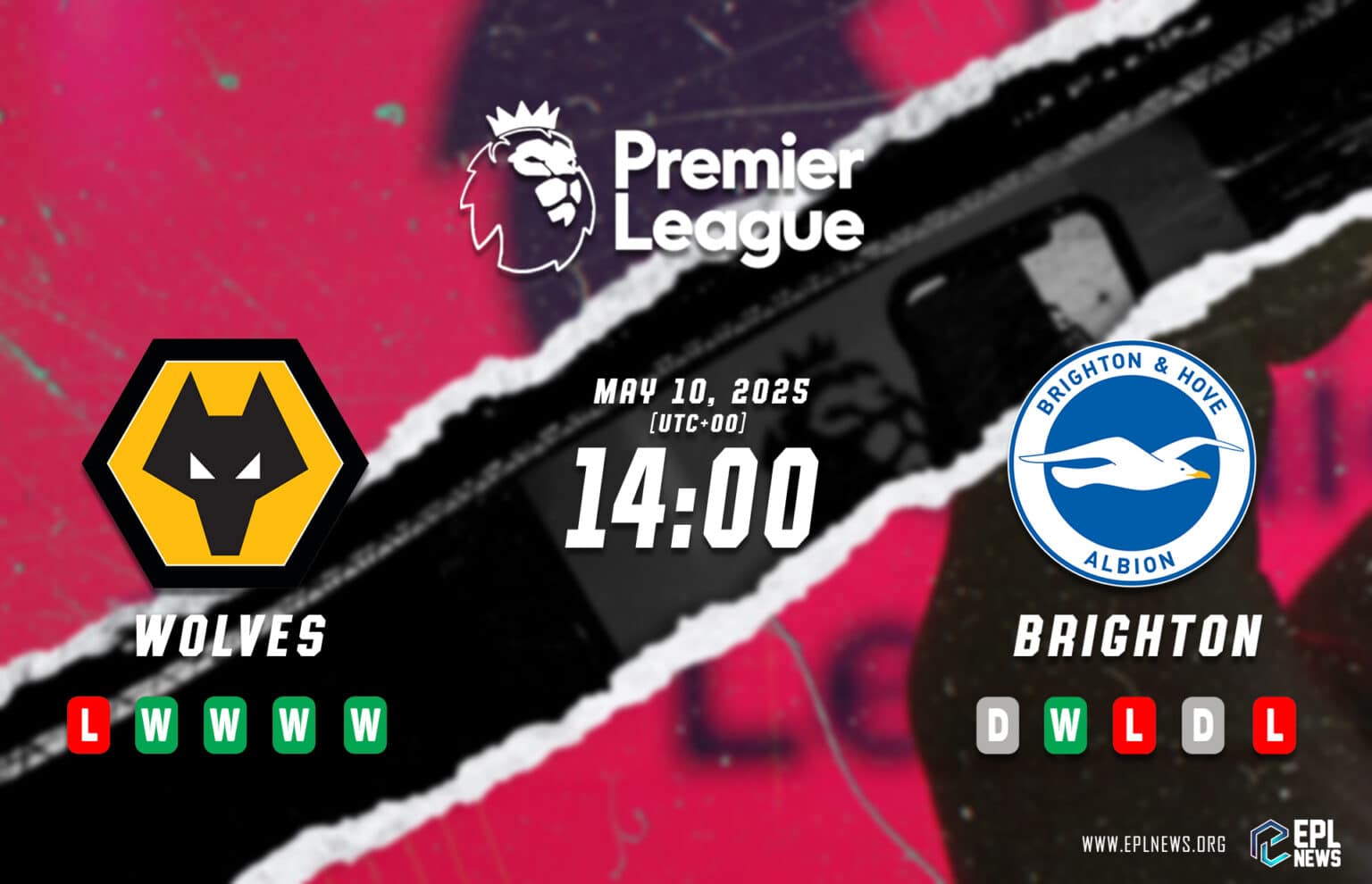 Pratonton Wolves lwn Brighton