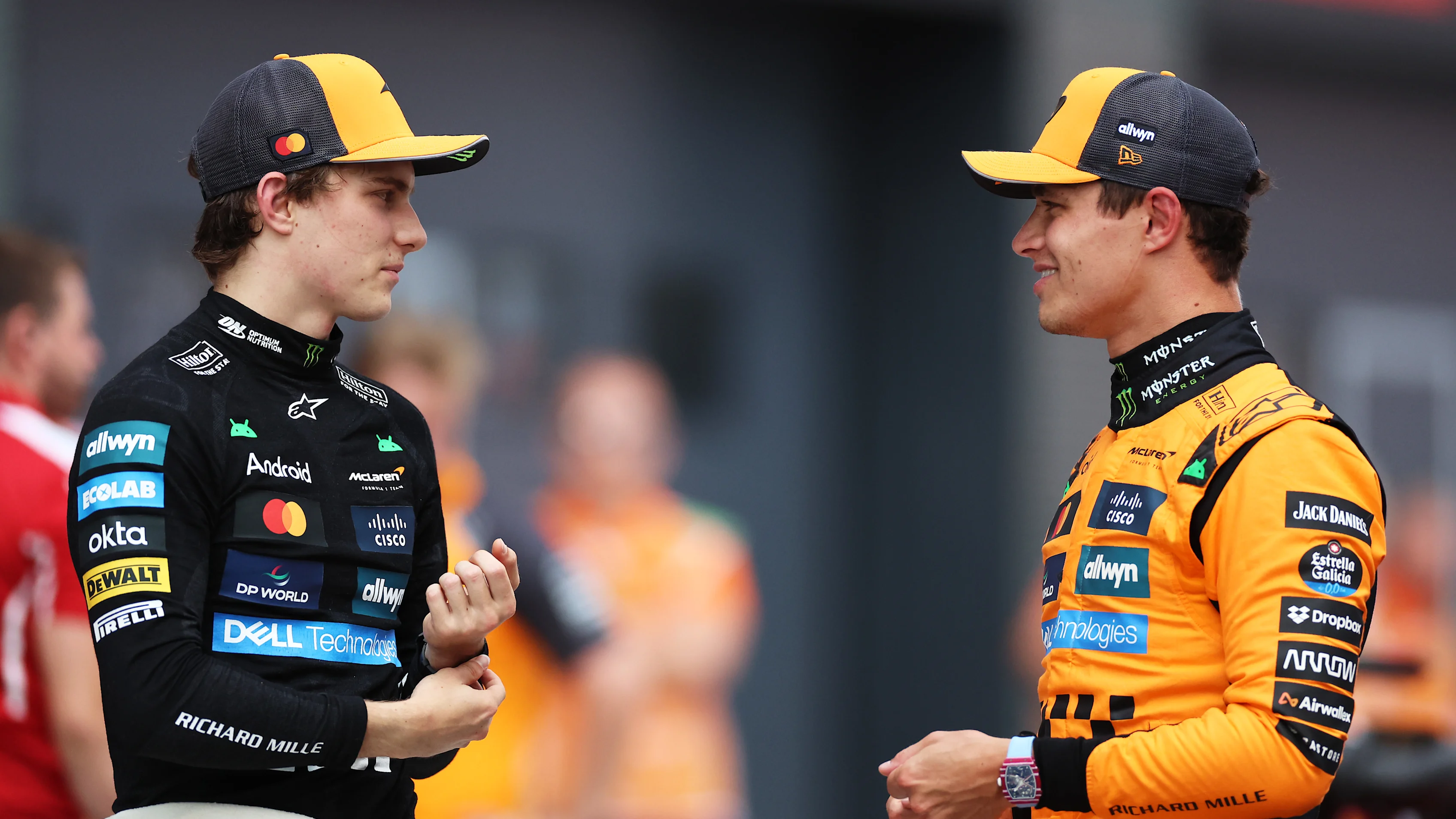 Budapest, Hungary - 02 Ogos: Kelayakan Kedua Diletakkan Oscar Piastri dari Australia dan McLaren dan