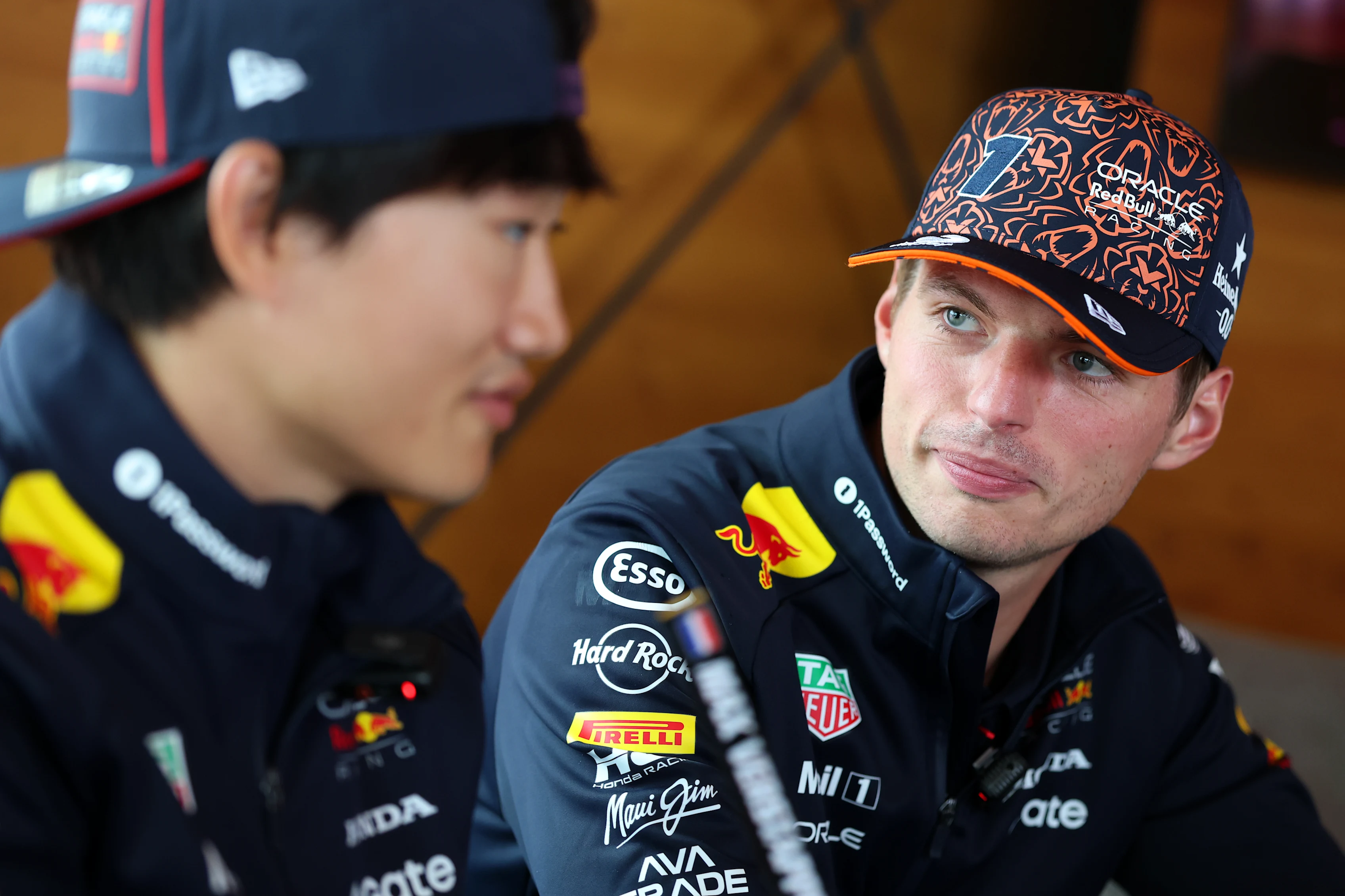 Zandvoort, Belanda - 28 Ogos: Yuki Tsunoda dari Jepun dan Oracle Red Bull Racing dan Max