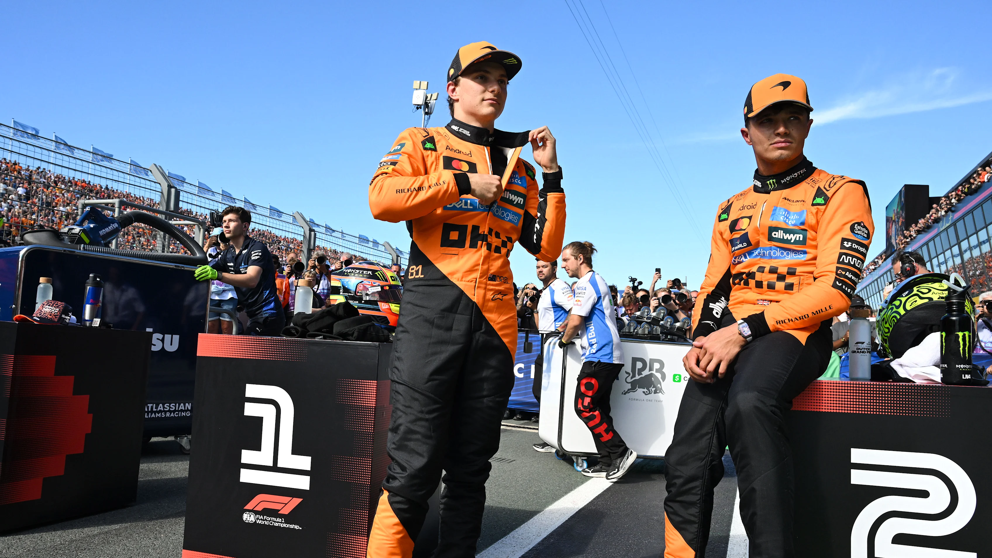 Zandvoort, Belanda - 30 Ogos: Posisi Kualifikasi Oscar Piastri dari Australia dan McLaren
