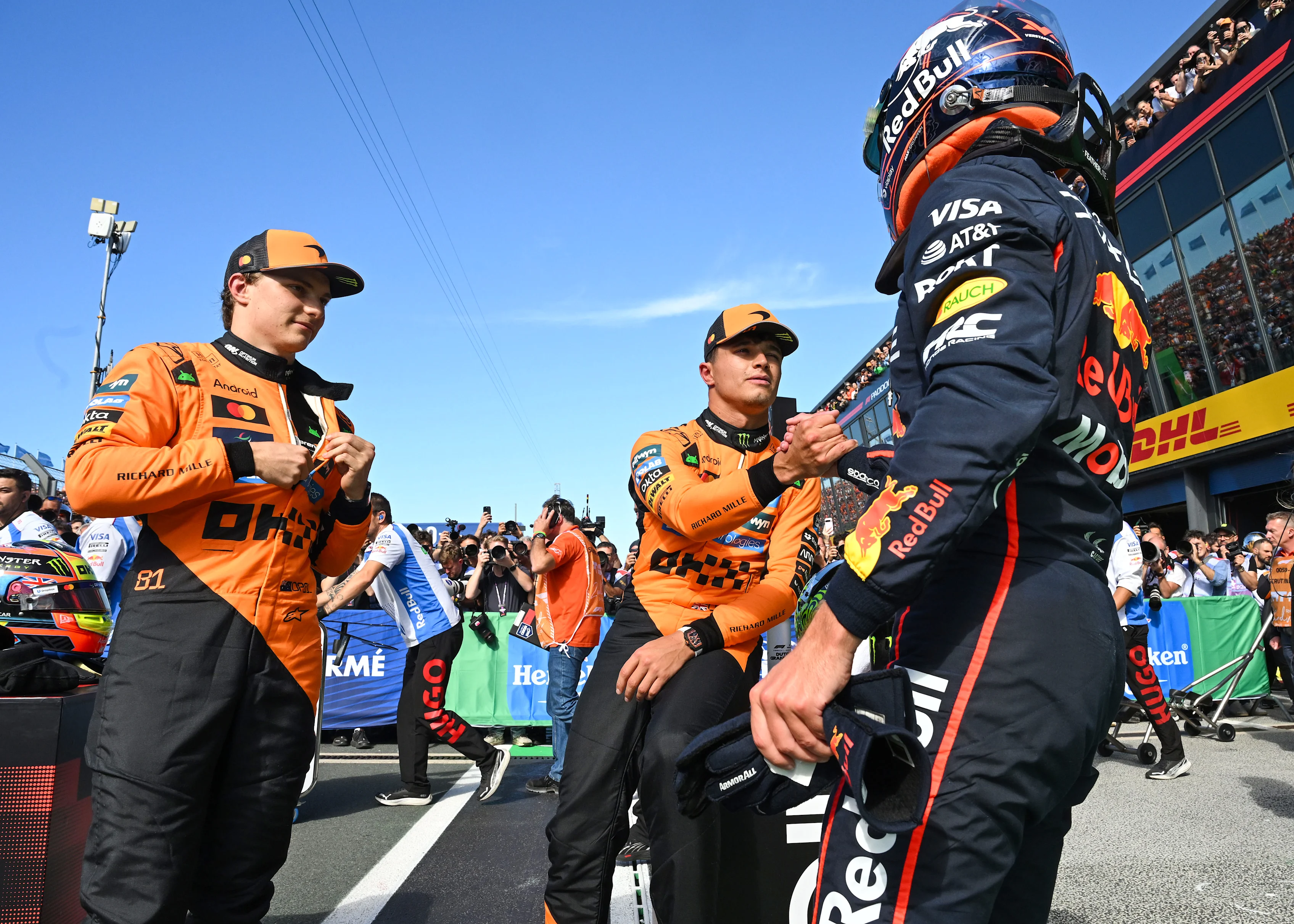 Zandvoort, Belanda - 30 Ogos: Posisi Kualifikasi Oscar Piastri dari Australia dan McLaren
