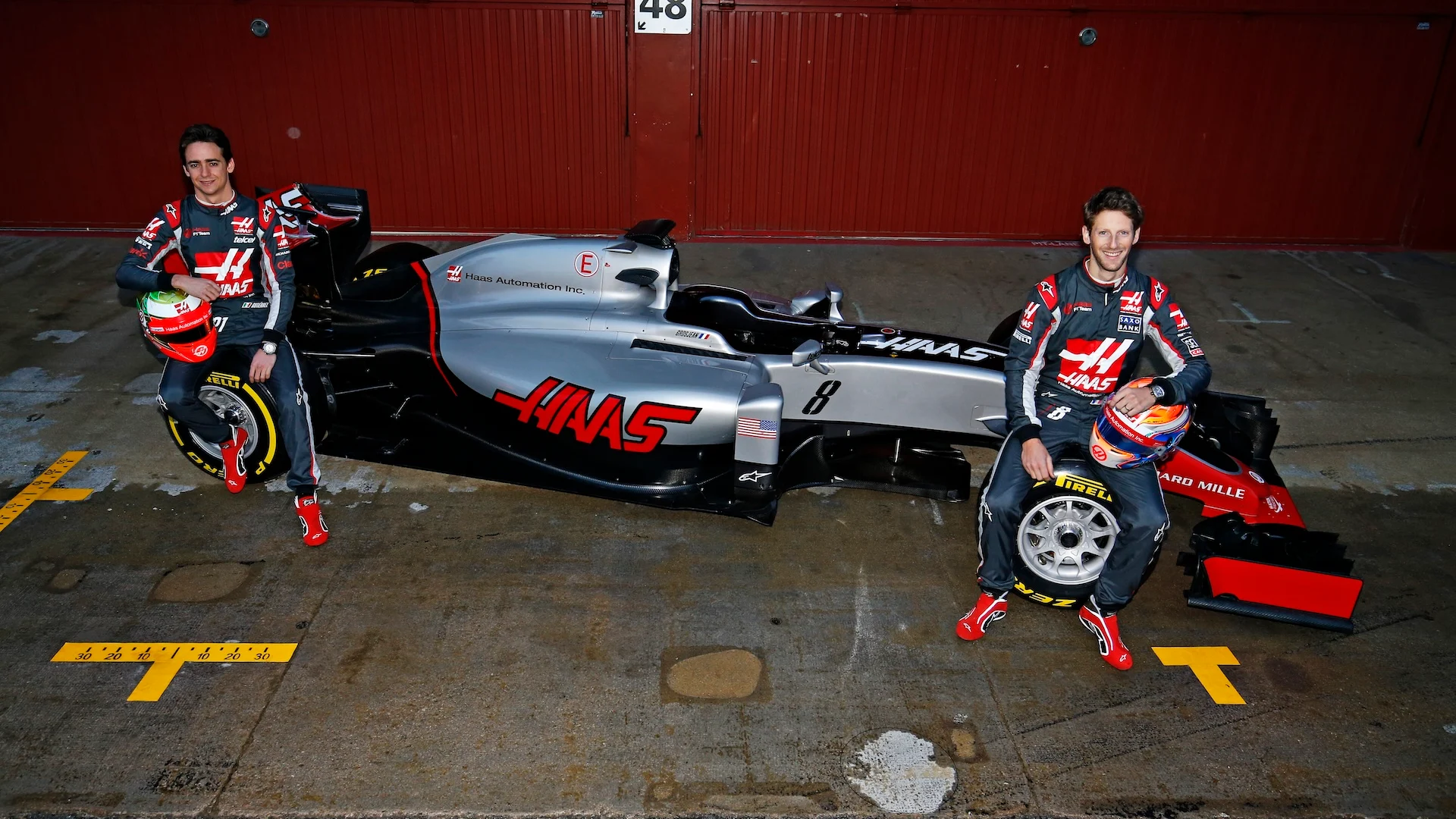 Circuit de Catalunya, Barcelona, ​​Sepanyol Isnin 22 Februari 2016. Romain Grosjean, Haas F1, dan