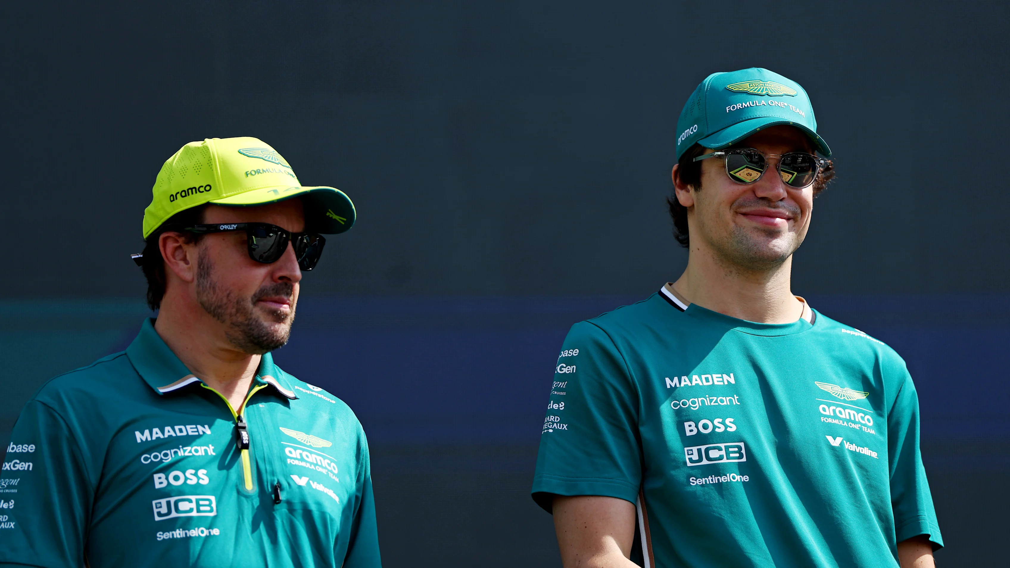 Jeddah, Arab Saudi - 18 April: Fernando Alonso dari Sepanyol dan pasukan Aston Martin F1 dan Lance Stroll