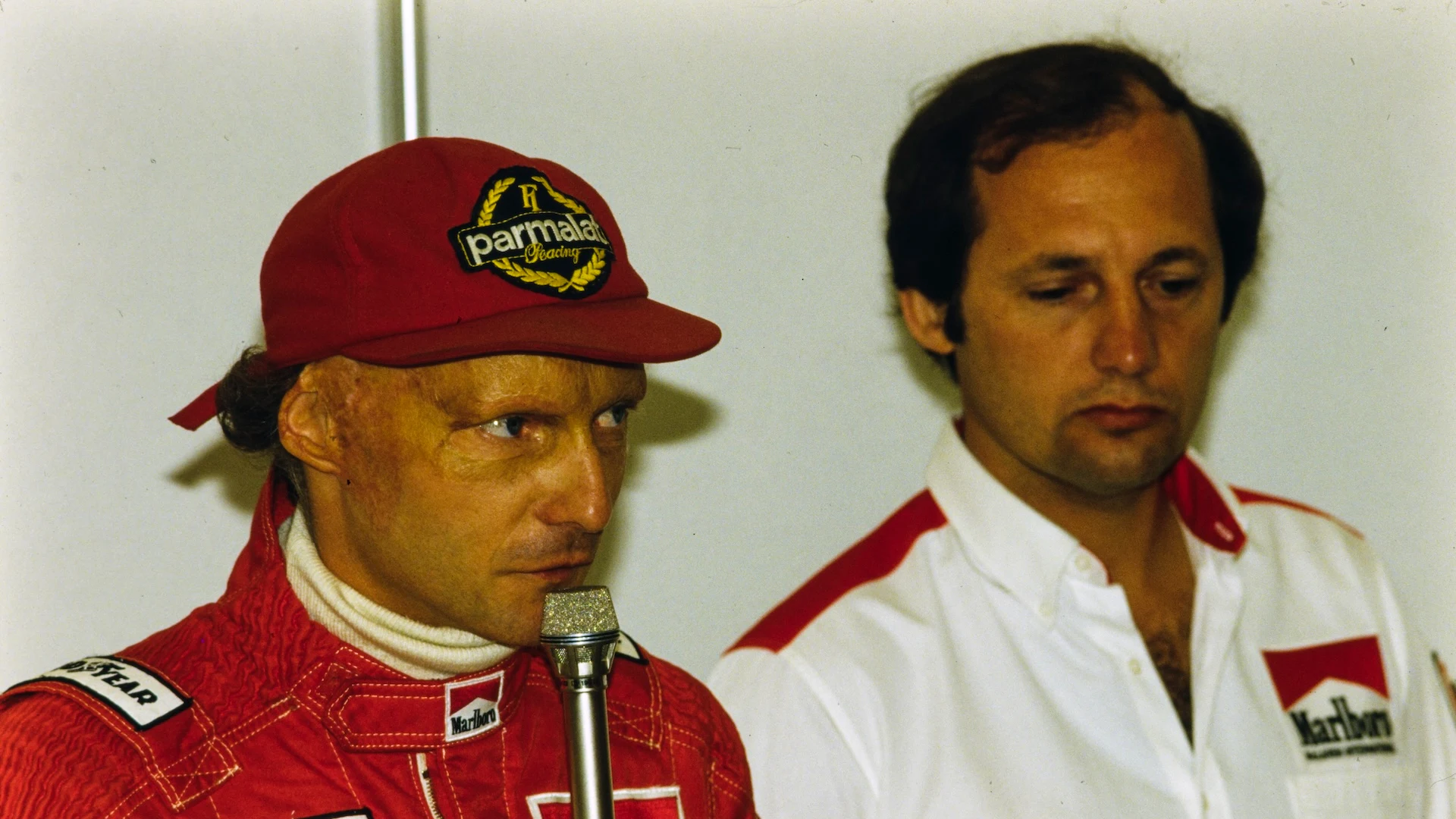 Red Bull Ring, Austria - 18 Ogos: Niki Lauda, ​​bersama Ron Dennis, mengumumkan kedua