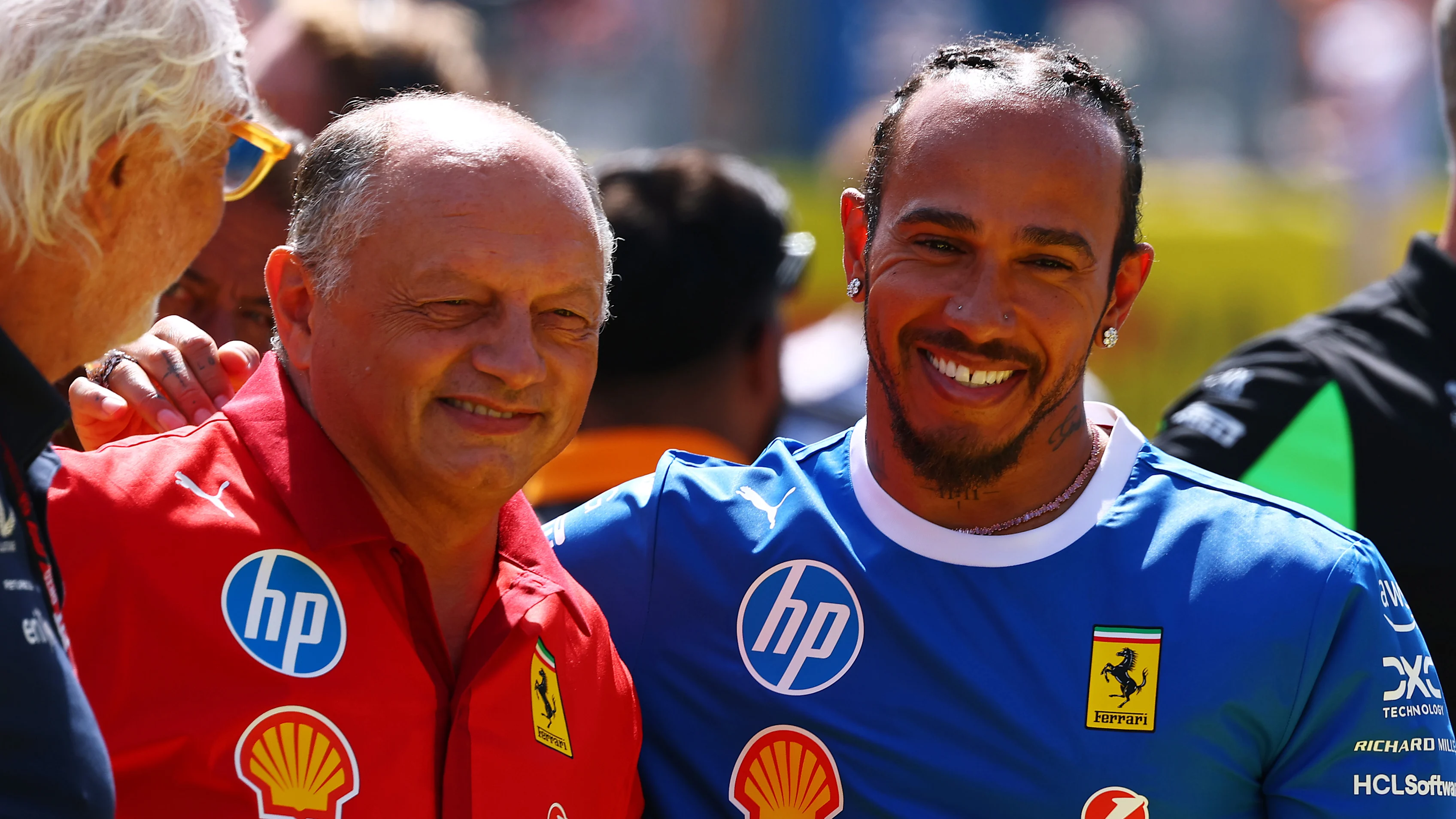 Monza, Itali - 07 September: Frederic Vasseur, Pengetua Pasukan Scuderia Ferrari dan Lewis