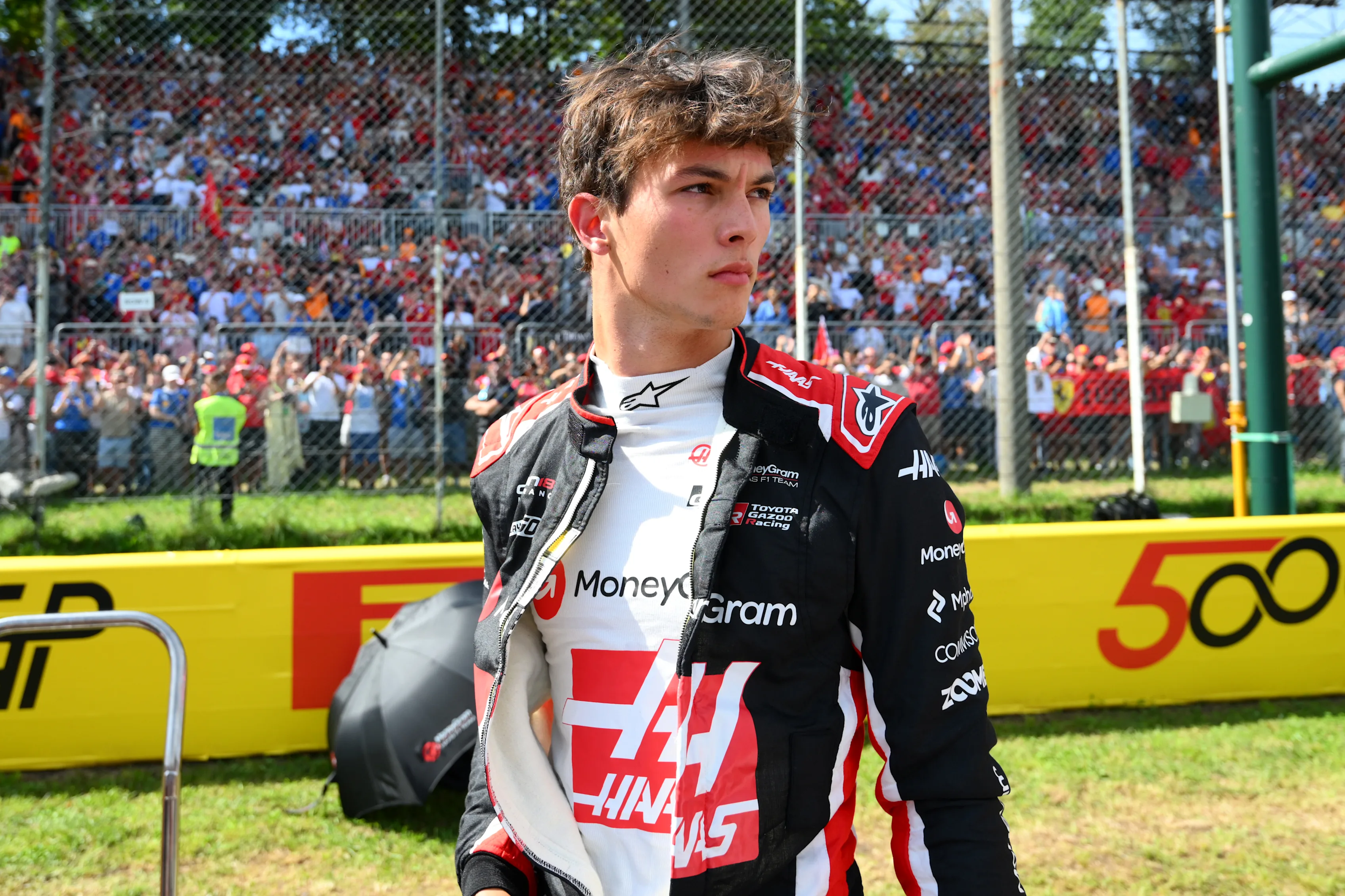 Monza, Itali - 07 September: Oliver Bearman dari Great Britain dan Haas F1 di grid semasa F1