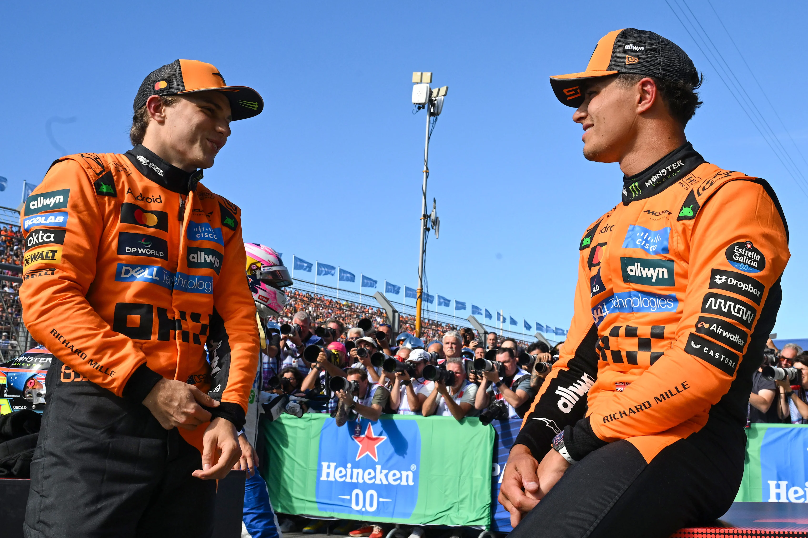 Zandvoort, Belanda - 30 Ogos: Posisi Kualifikasi Oscar Piastri dari Australia dan McLaren