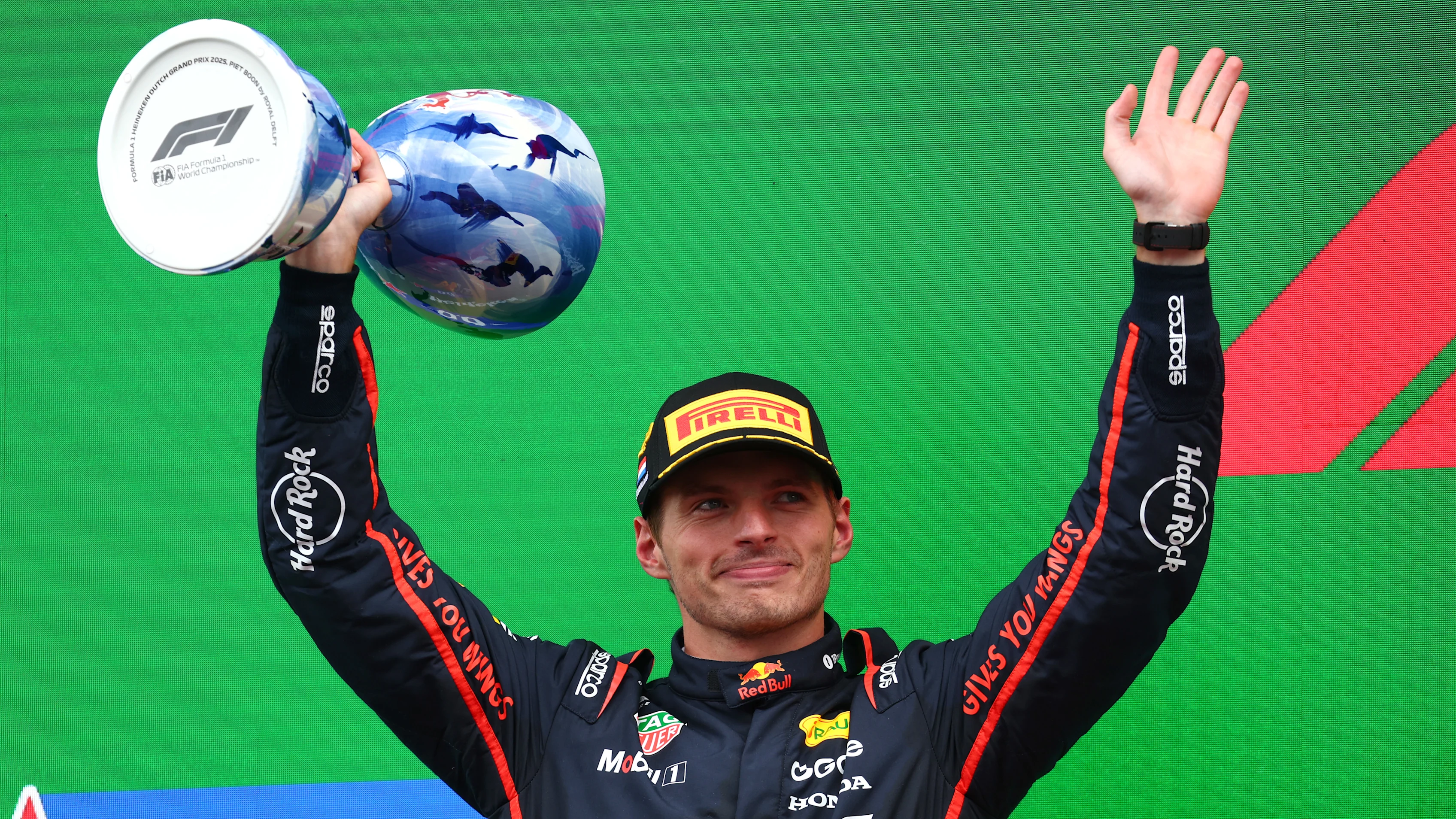 Zandvoort, Belanda - 31 Ogos: Kedua diletakkan Max Verstappen dari Belanda dan Oracle Red