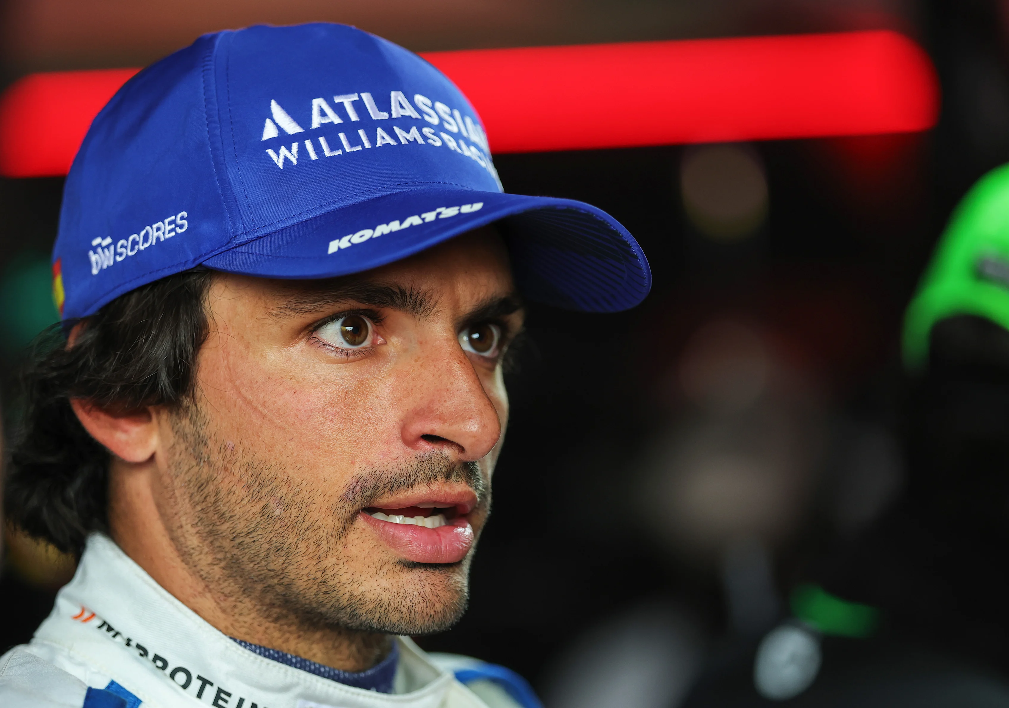 Zandvoort, Belanda - 31 Ogos: Ketiga belas meletakkan Carlos Sainz dari Sepanyol dan Williams bercakap