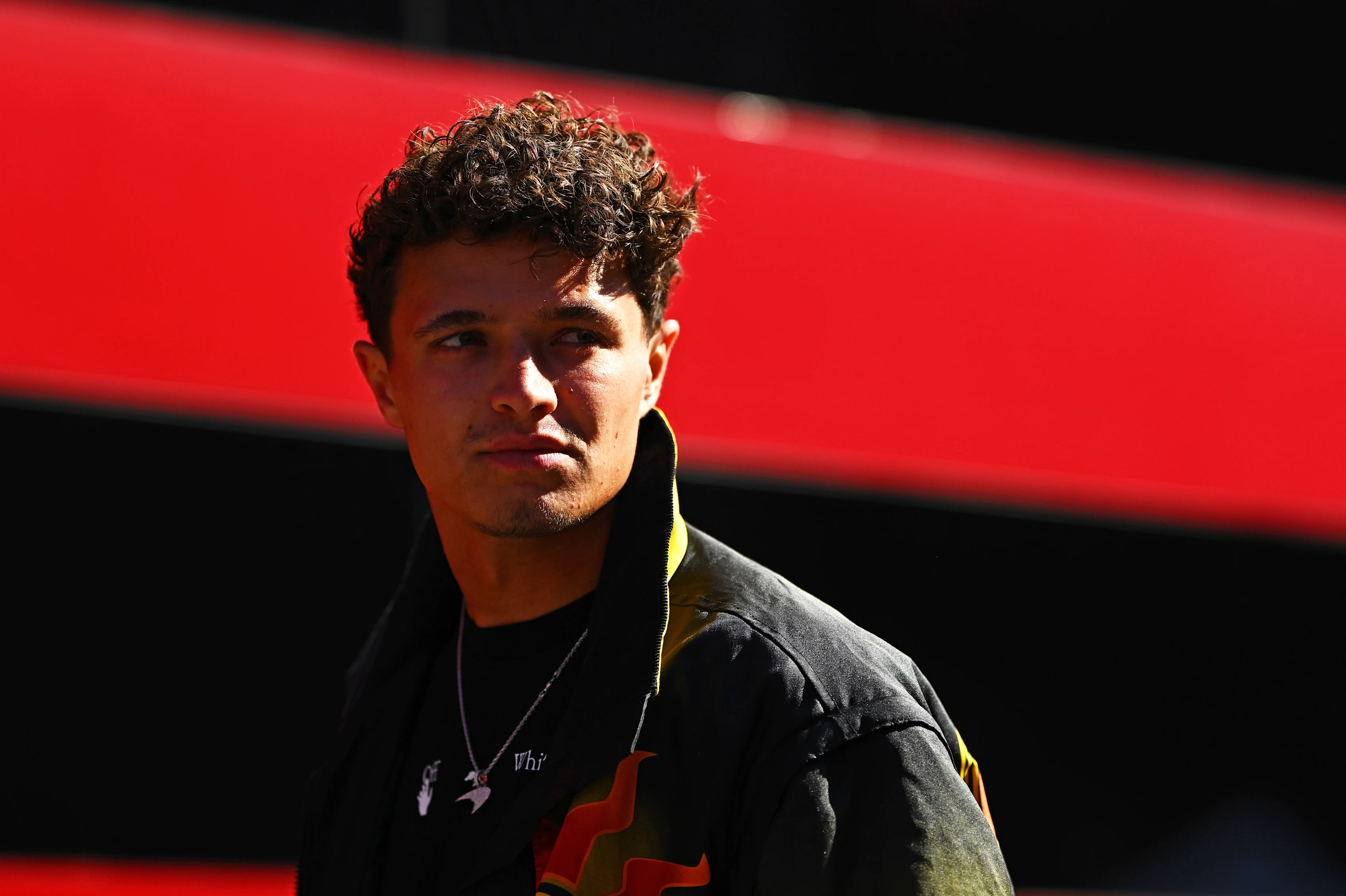 Monza, Itali - 04 September: Lando Norris dari Great Britain dan McLaren tiba di paddock