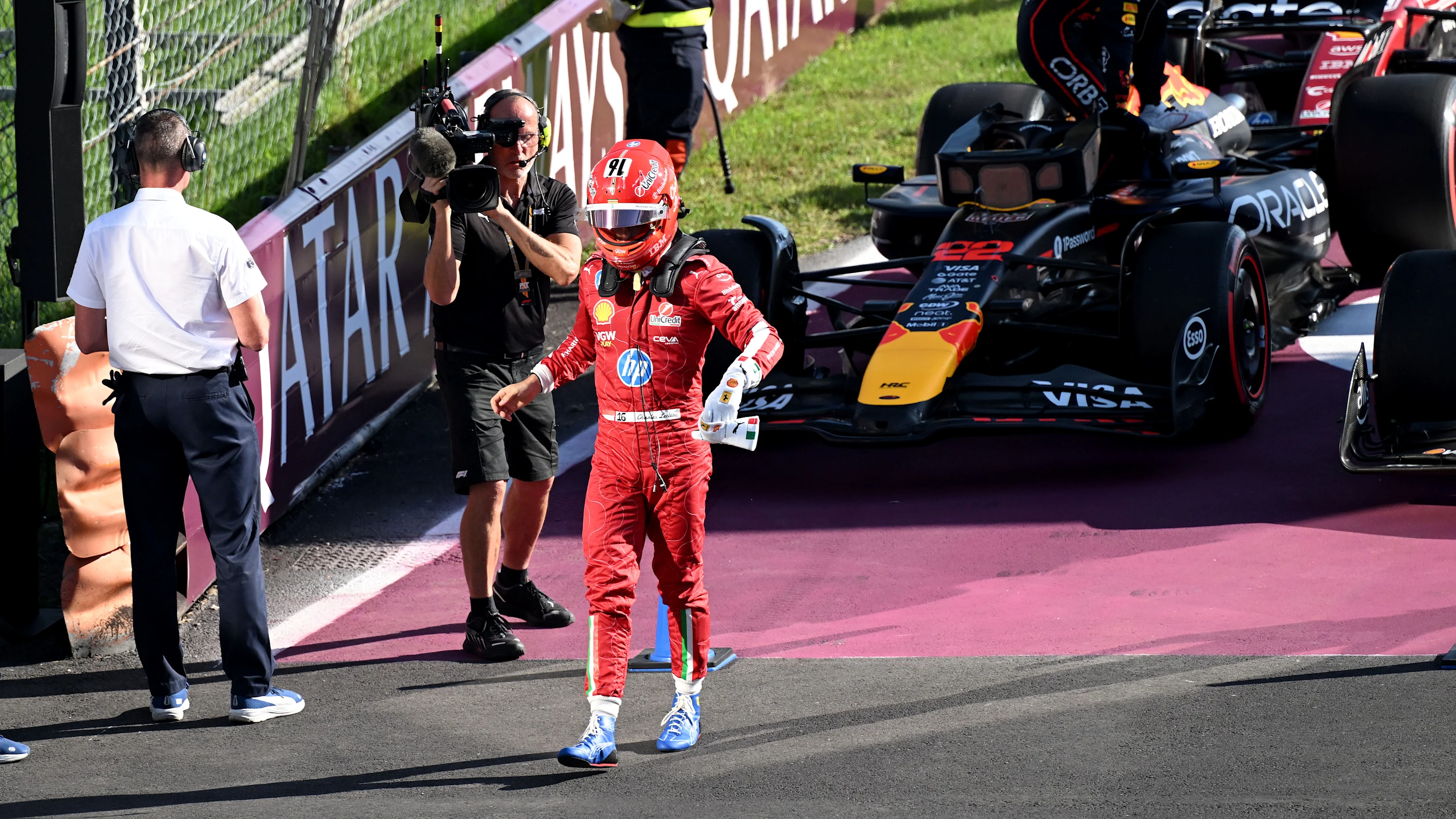 Monza, Itali - 06 September: Kelayakan keempat yang diletakkan Charles Leclerc dari Monaco dan Scuderia Ferrari