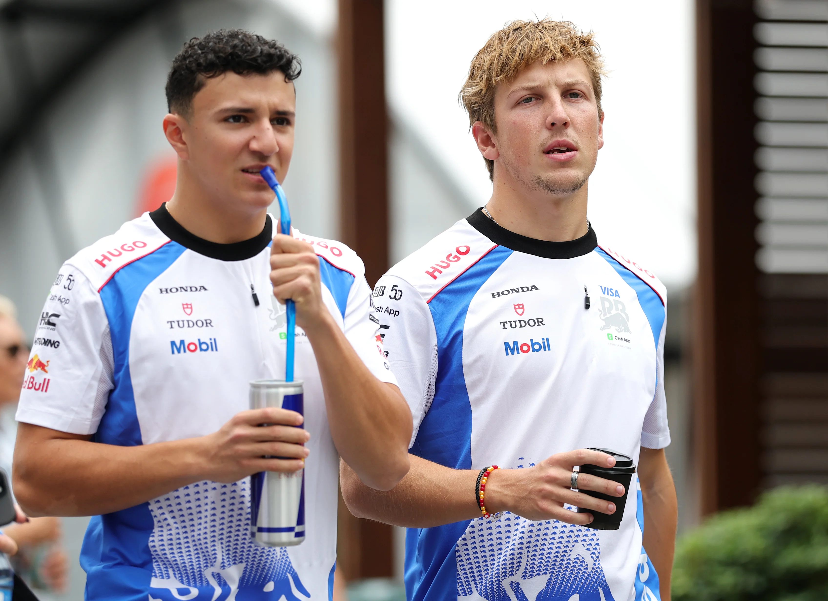 Baku, Azerbaijan - 19 September: Isack Hadjar dari Perancis dan Visa Cash Racing Bulls dan Liam