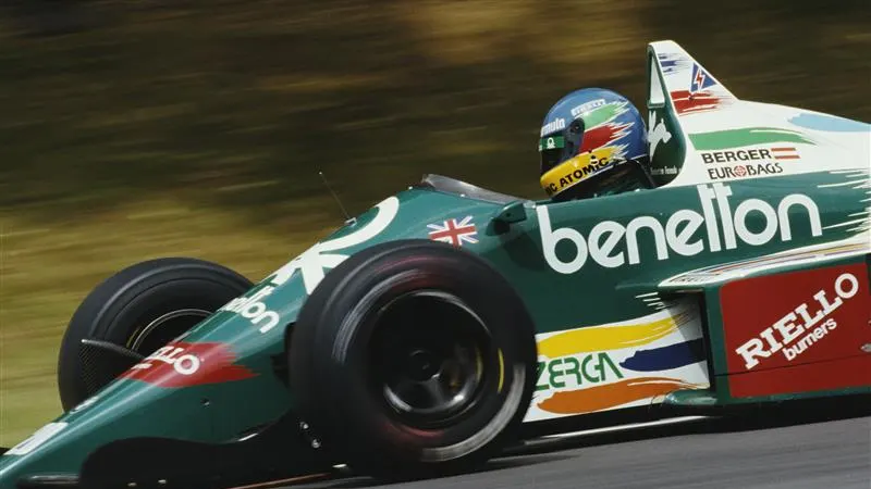 Gerhard Berger Memandu Benetton Tyrrell 012