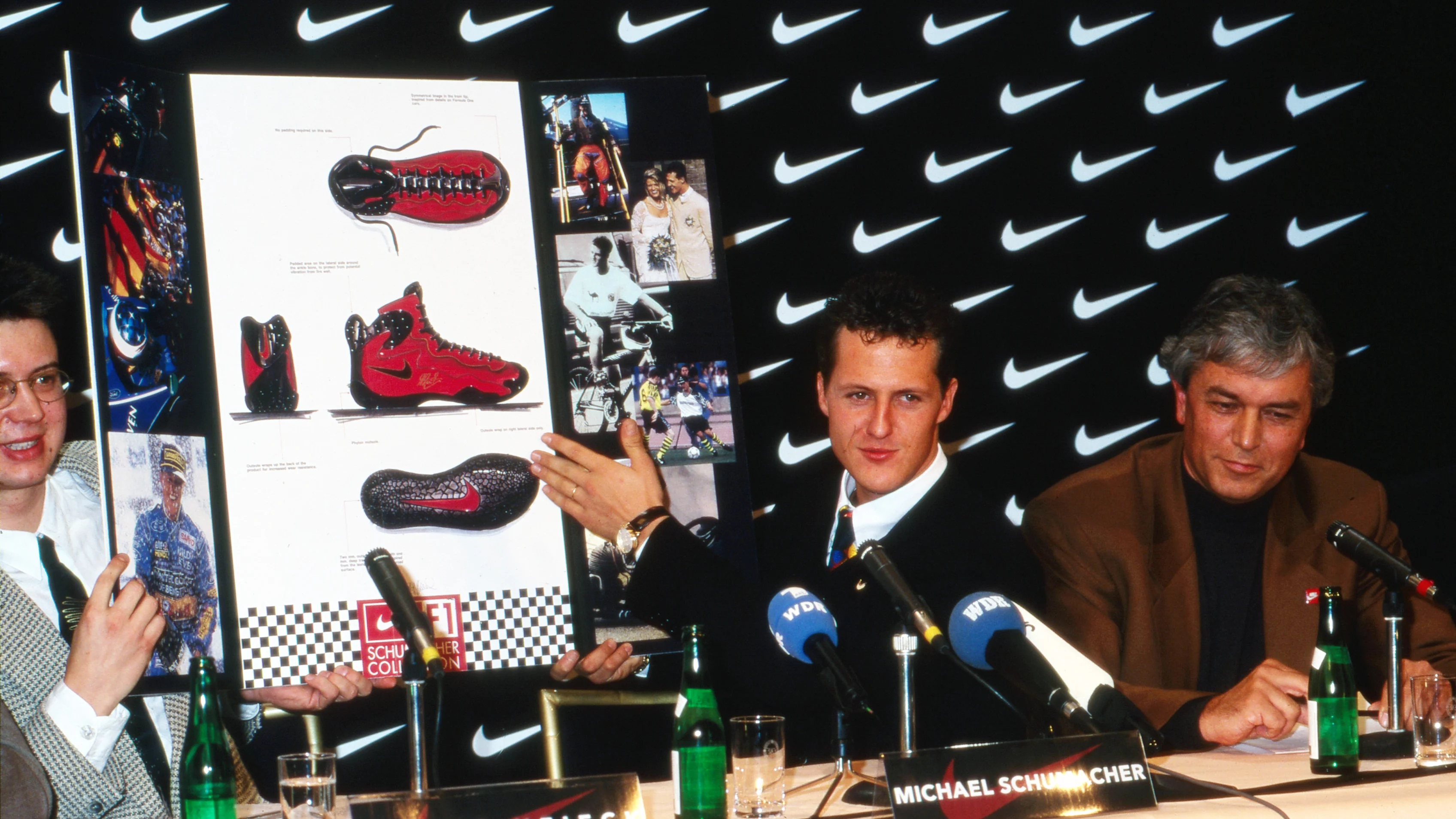 Michael Schumacher membentangkan Nike Air Zoom Schu