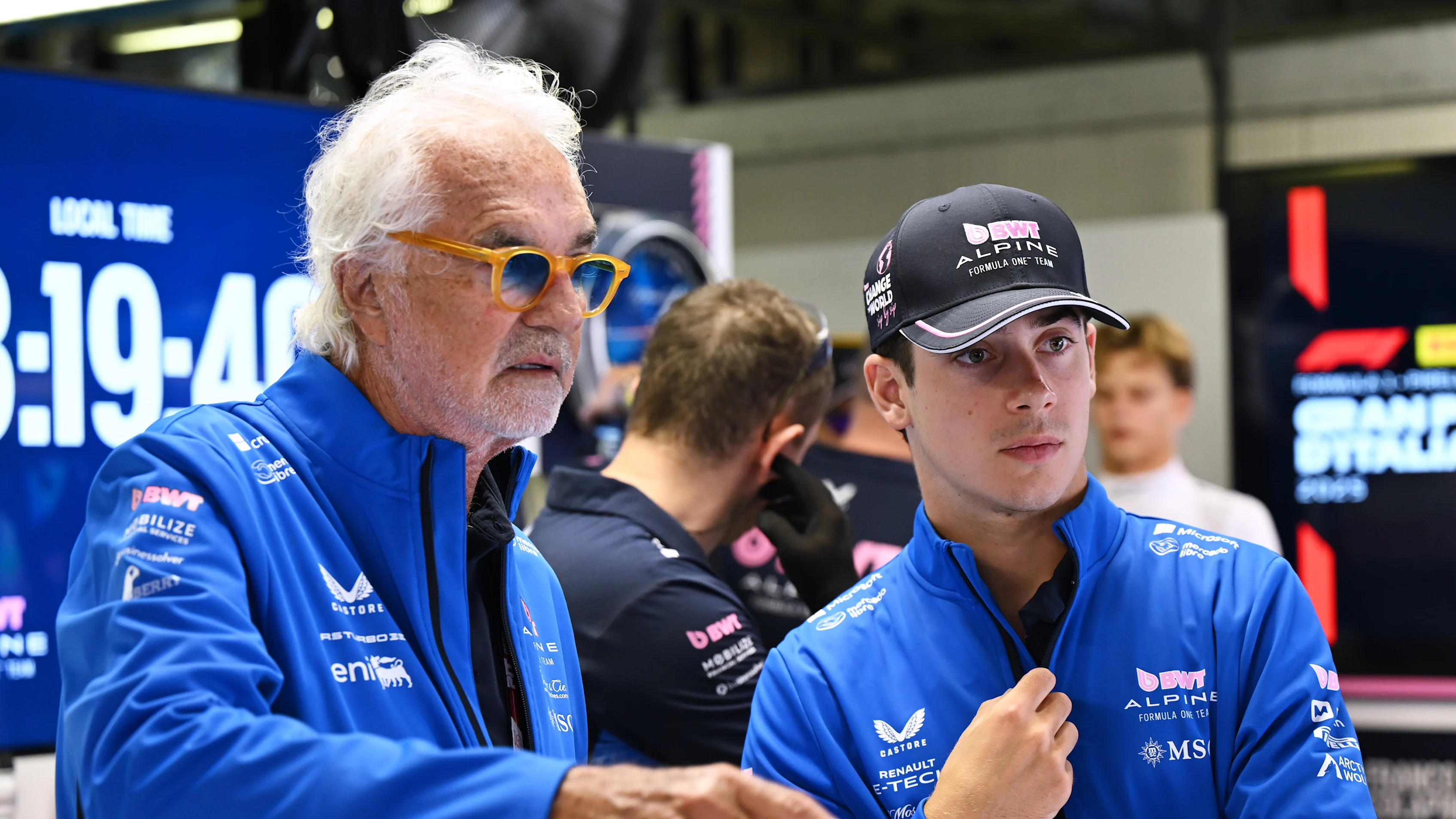 Monza, Itali - 05 September: Flavio Briatore, Penasihat Eksekutif Alpine F1 dan Franco Colapinto