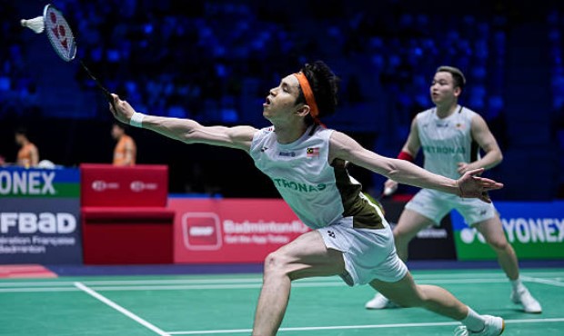 Aaron Chia dan Soh Wooi Yik Storm ke separuh akhir 2025 Doubles Lelaki Terbuka Perancis. (Foto: AFP) Aaron Chia dan Soh Wooi Yik Storm ke separuh akhir 2025 Doubles Lelaki Terbuka Perancis. (Foto: AFP)
