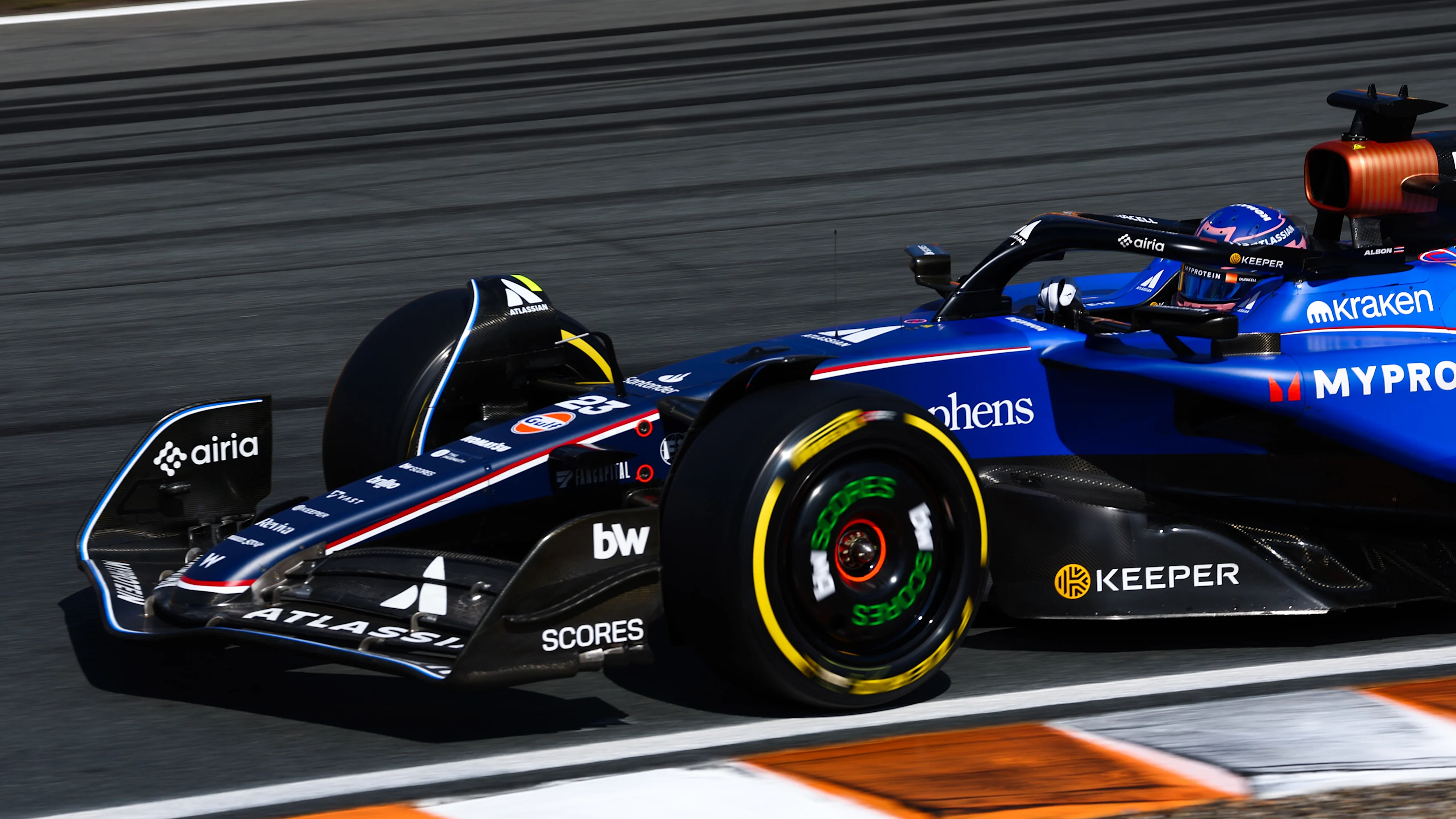 Zandvoort, Belanda - 30 Ogos: Alexander Albon dari Thailand Memandu (23) Williams FW47
