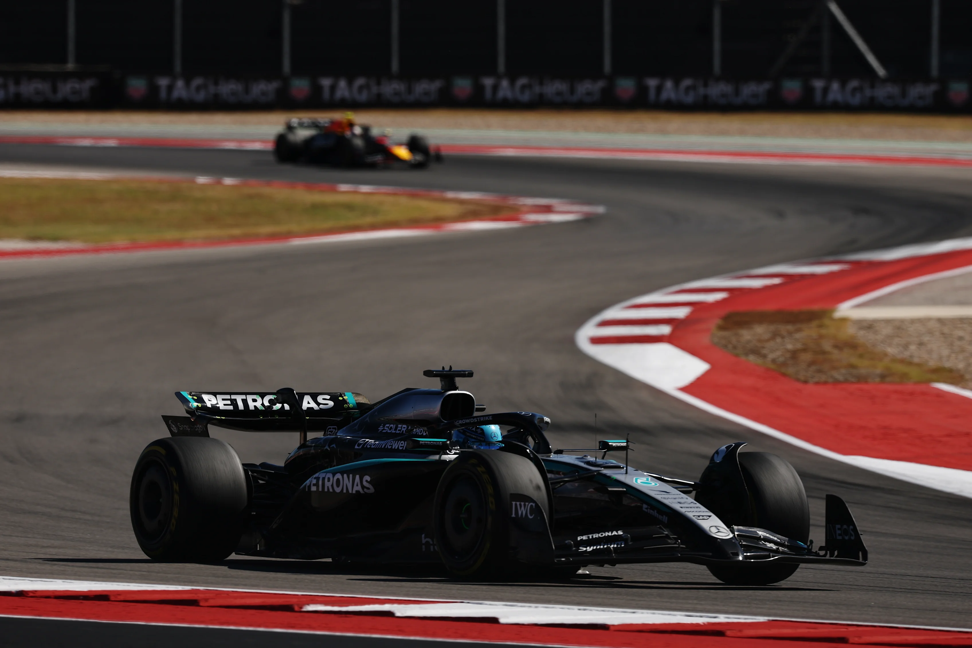AUSTIN, Texas - 19 Oktober: George Russell dari Great Britain Memandu (63) Mercedes AMG Petronas