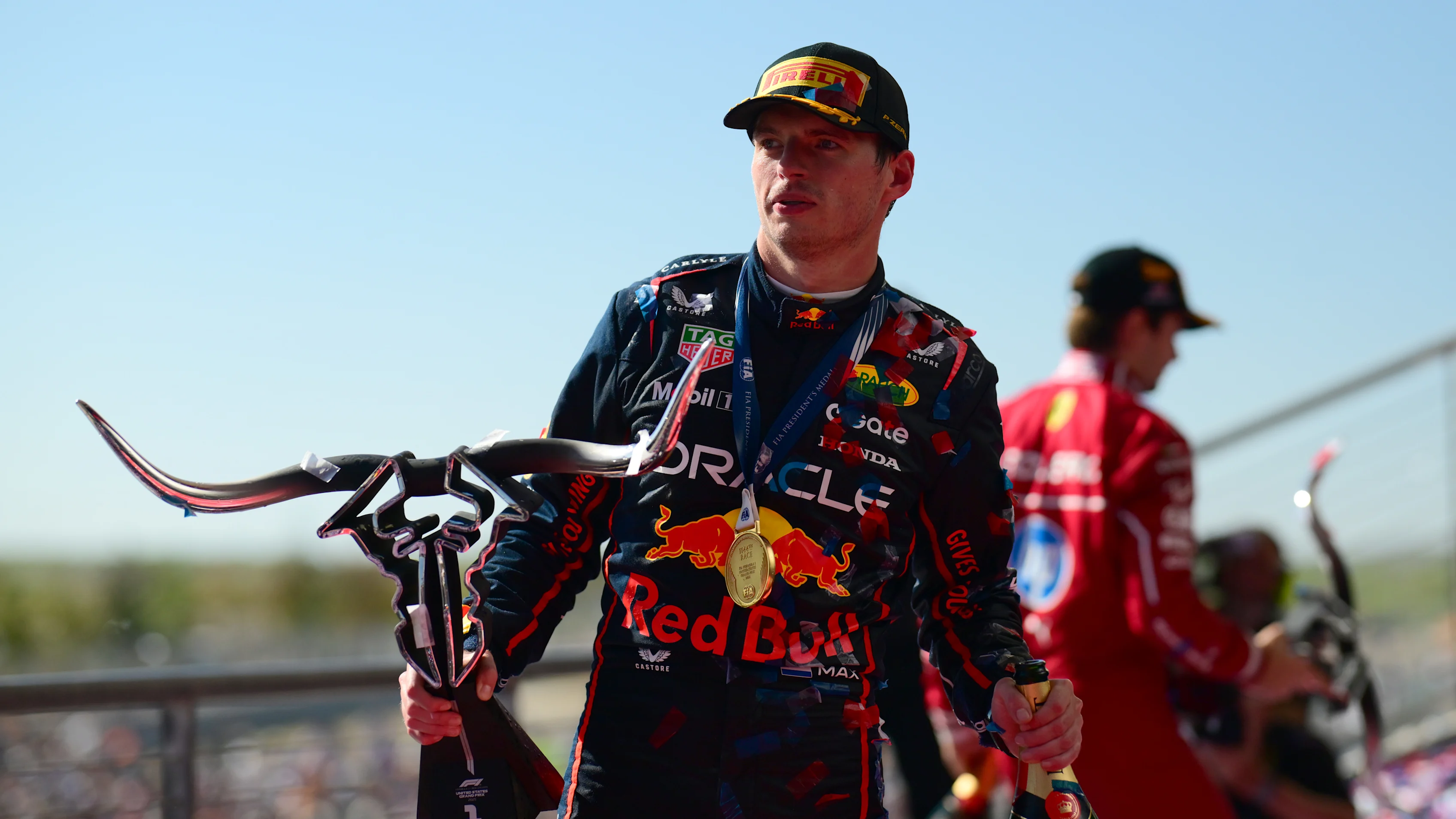 Austin, Texas - 19 Oktober: Pemenang Race Max Verstappen dari Belanda dan Oracle Red Bull