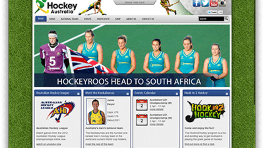 Hoki Australia memperkenalkan laman web baru