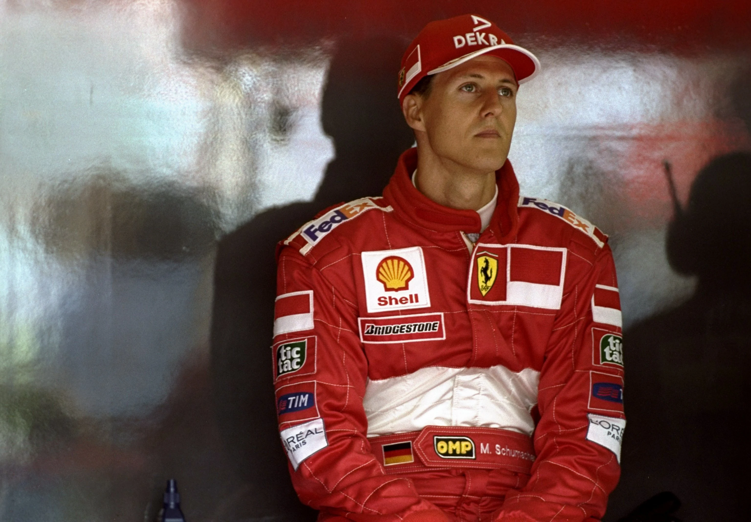 11 Jul 1999:  Ferrari's Michael Schumacher before the British Grand Prix at Silverstone in