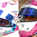 Liam Lawson dan Isack Hadjar's Pink Miami Lids