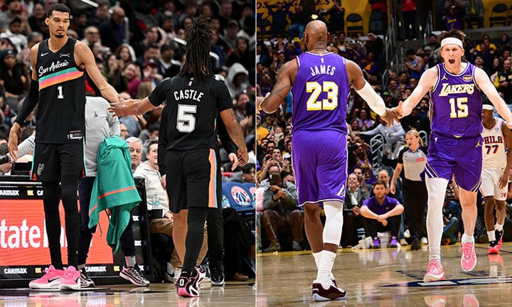 Victor Wembanyama, Istana Stephon, LeBron James, Austin Reaves